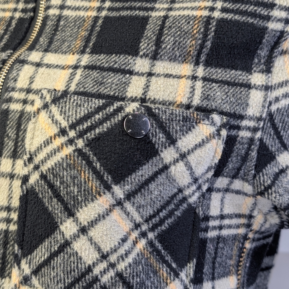 WeSC Plaid Workwear Jacket With Sherpa Collar | Women's M - Picture 9 of 10